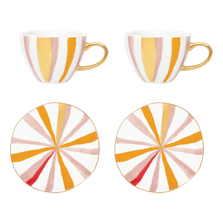 Good Morning Mug Gift Set - Joyful Stripes