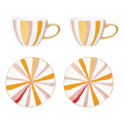 Good Morning Mug Gift Set - Joyful Stripes