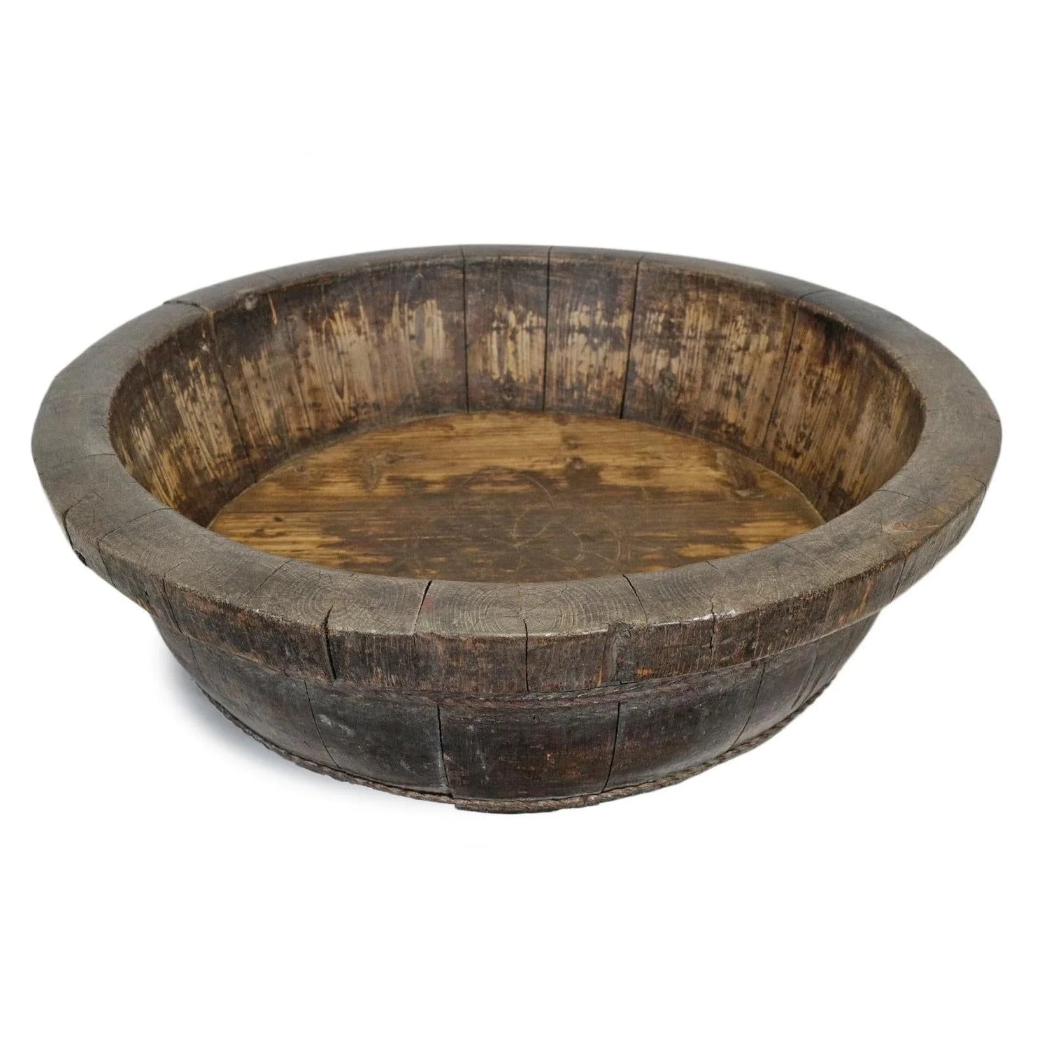 Antique Wooden Bath - The Flower Crate