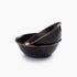 Barebones - Enamel Bowl, set of 2 - Charcoal - The Flower Crate