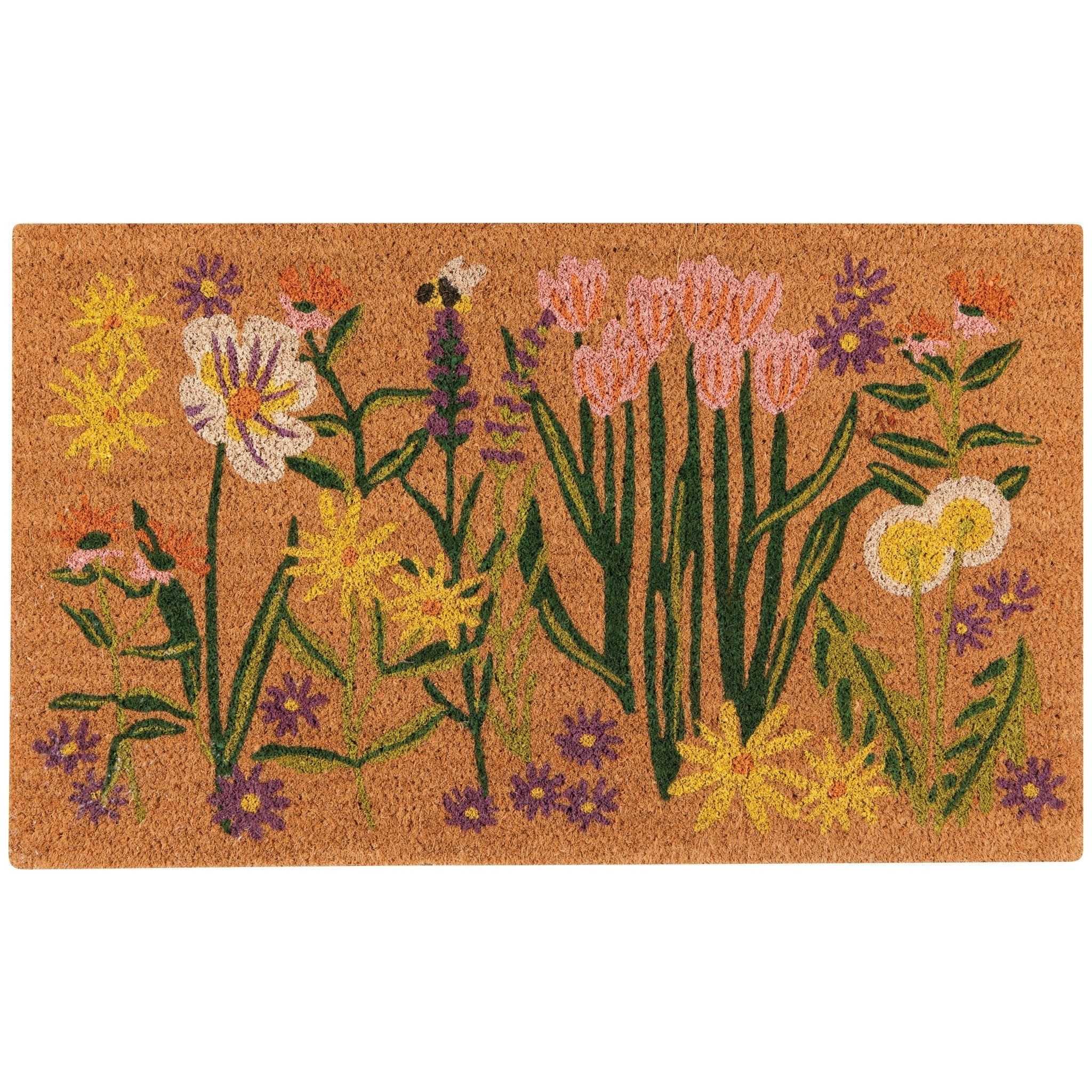 Bees &amp; Blooms Doormat - The Flower Crate