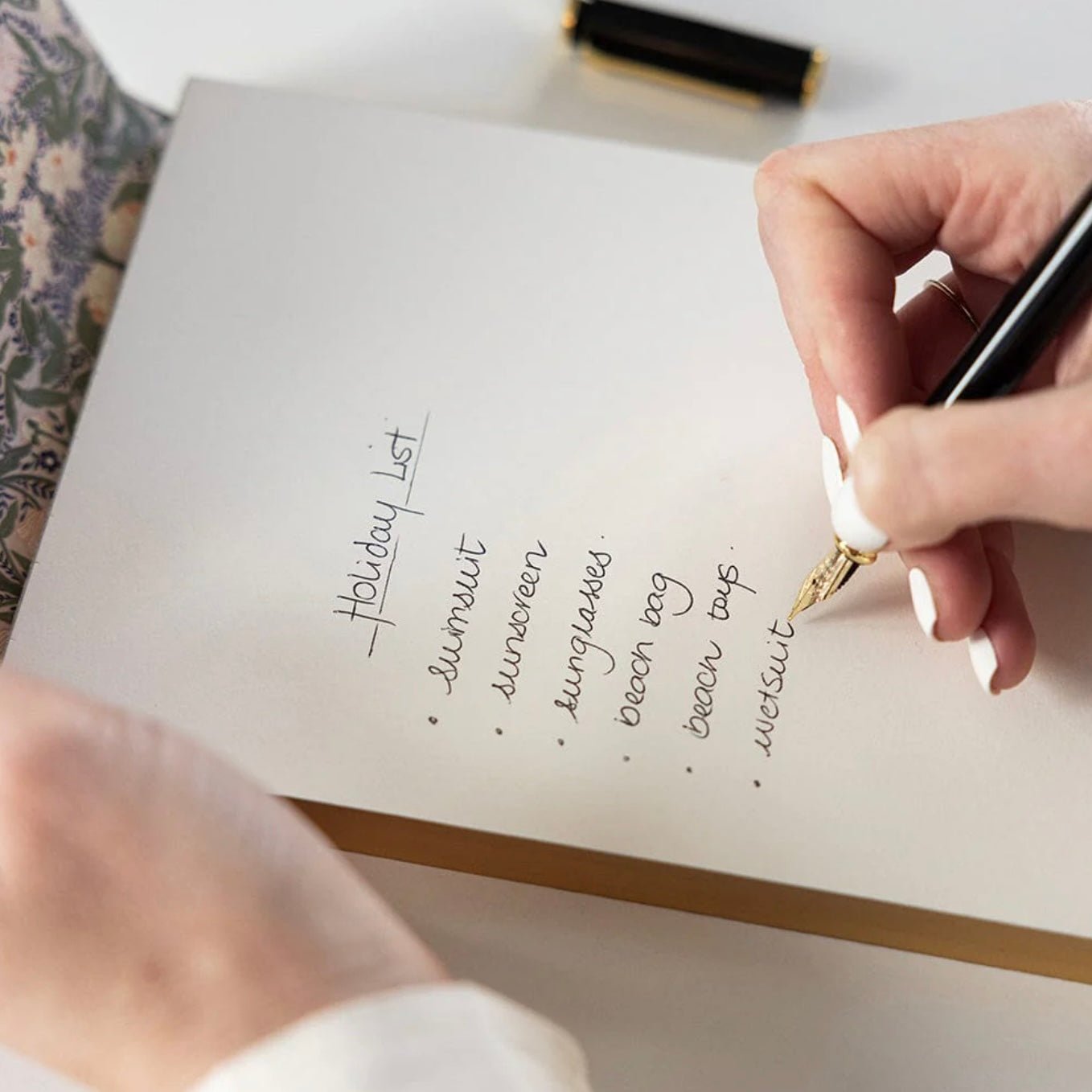 Bespoke Letterpress - Notepad Jotter, Chrysanthemum - The Flower Crate