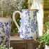 Blue Floral Jug - The Flower Crate