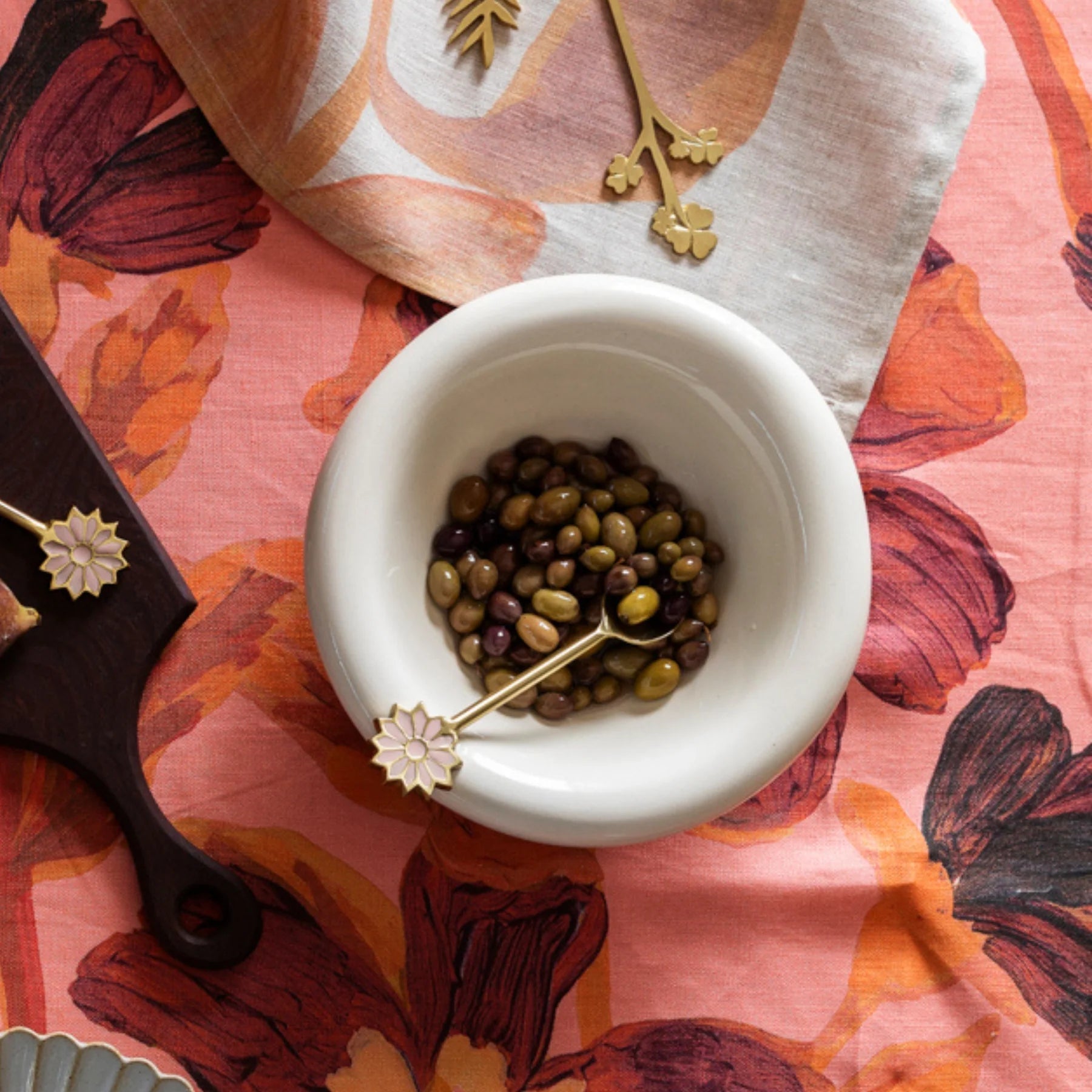 Bonnie &amp; Neil - Enamel Petal Teaspoon - The Flower Crate