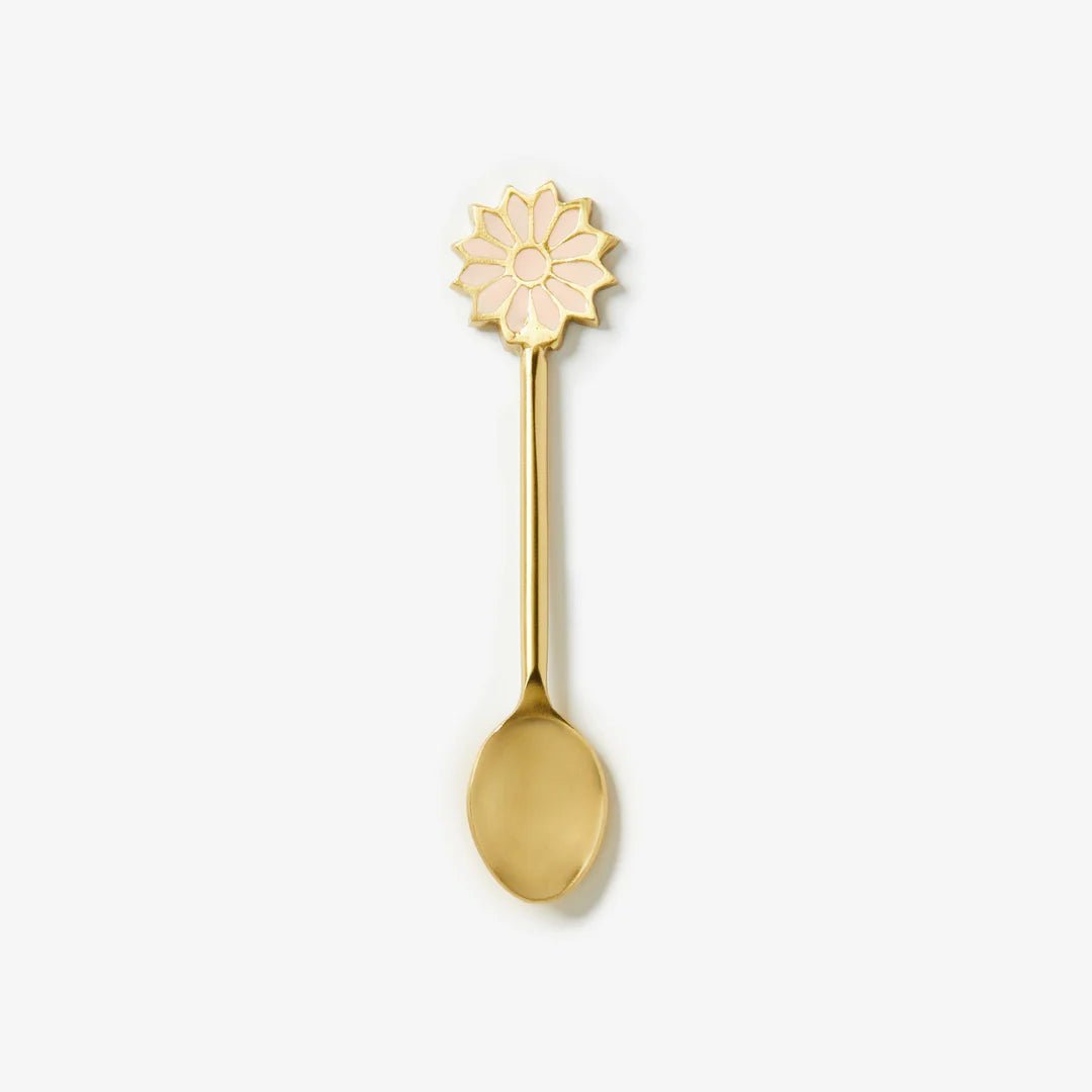 Bonnie &amp; Neil - Enamel Petal Teaspoon - The Flower Crate