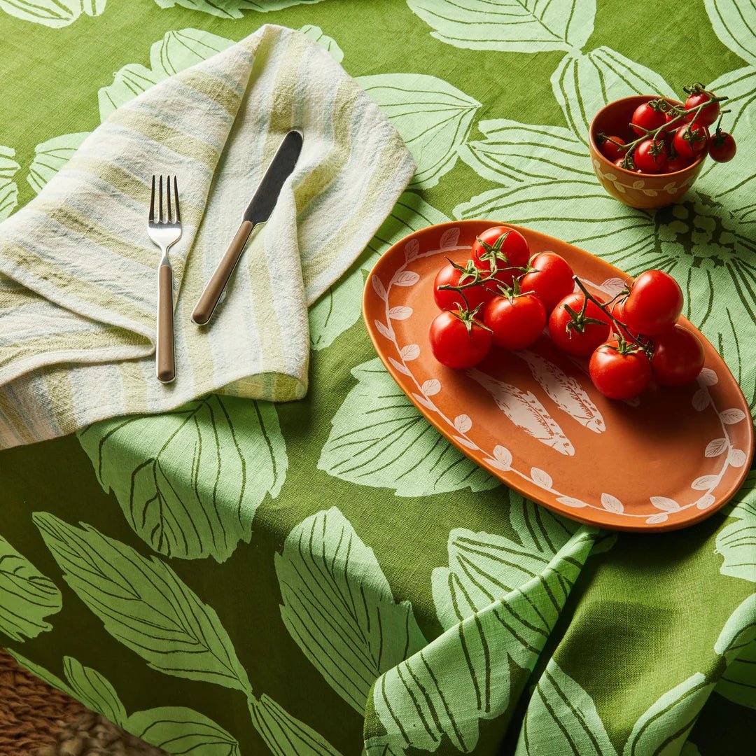 Bonnie &amp; Neil - Margot Tablecloth, Green - The Flower Crate