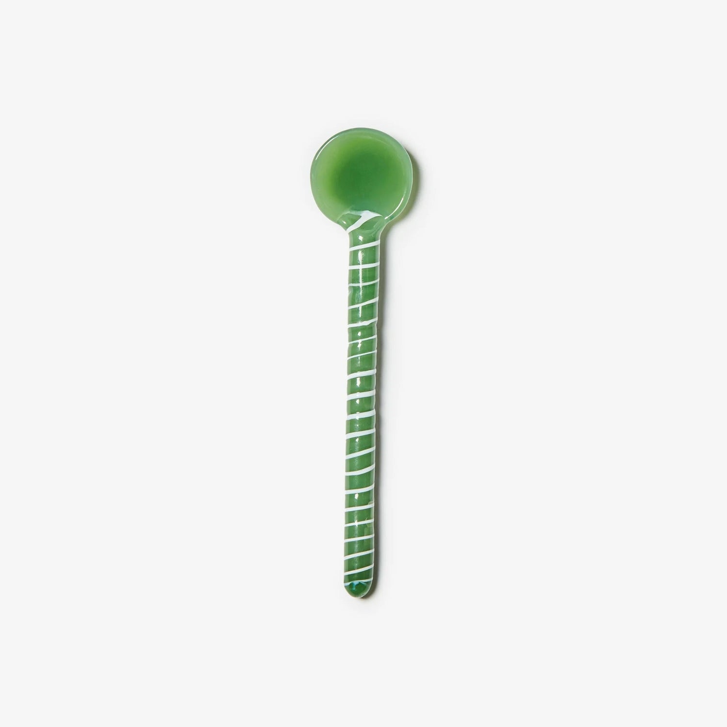 Bonnie &amp; Neil - Swirl Glass Teaspoon, Green - The Flower Crate