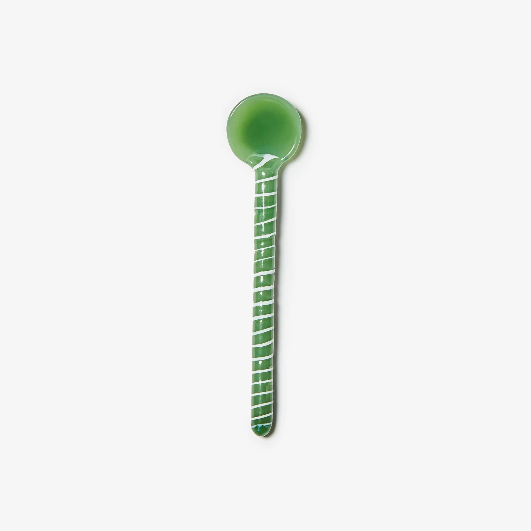 Bonnie &amp; Neil - Swirl Glass Teaspoon, Green - The Flower Crate