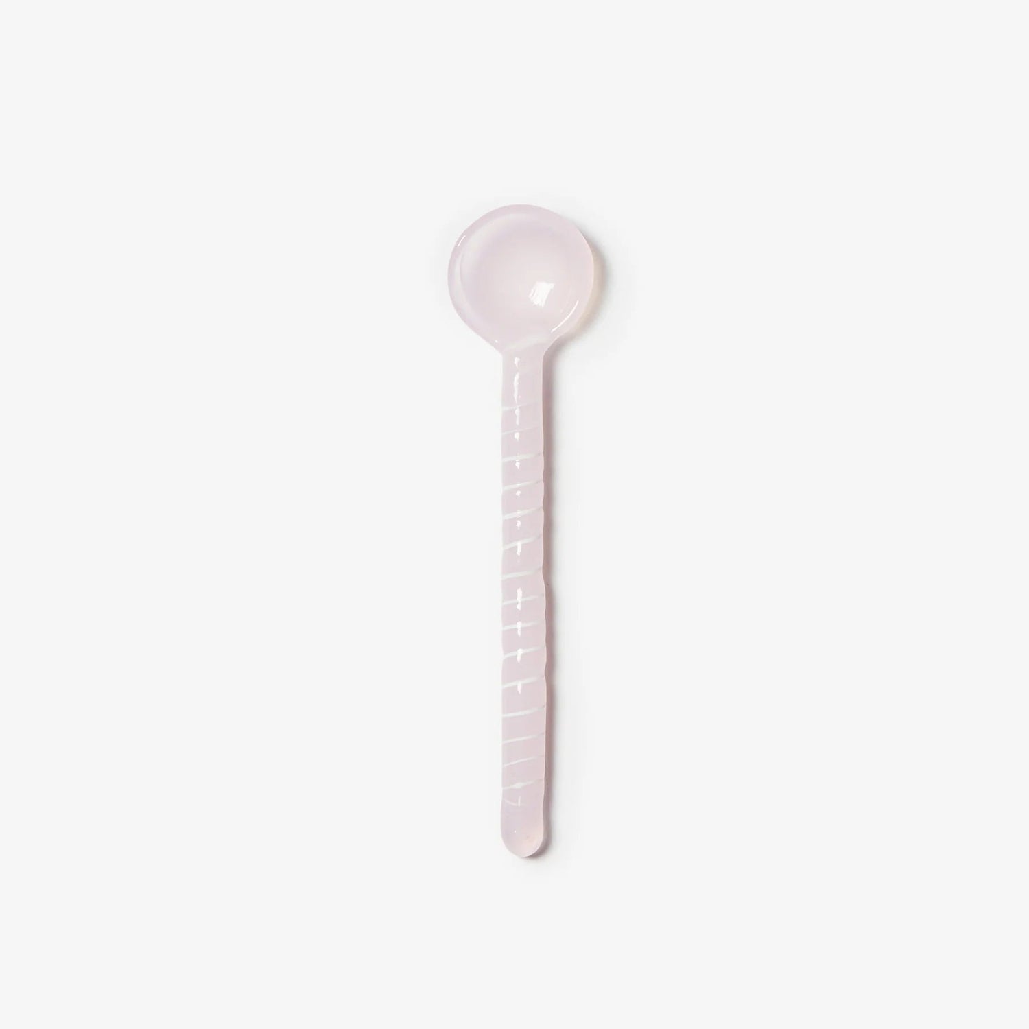 Bonnie &amp; Neil - Swirl Glass Teaspoon, Pink - The Flower Crate