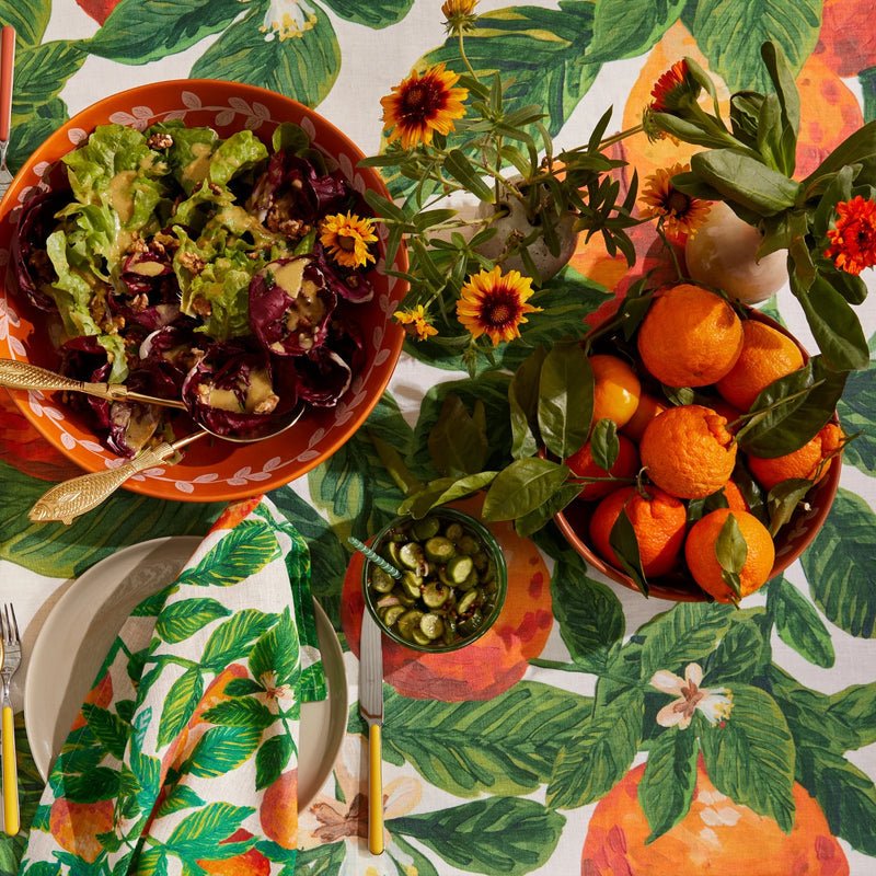 Bonnie &amp; Neil - Tangelo Tablecloth - The Flower Crate