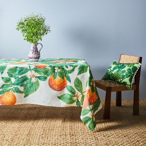 Bonnie &amp; Neil - Tangelo Tablecloth - The Flower Crate