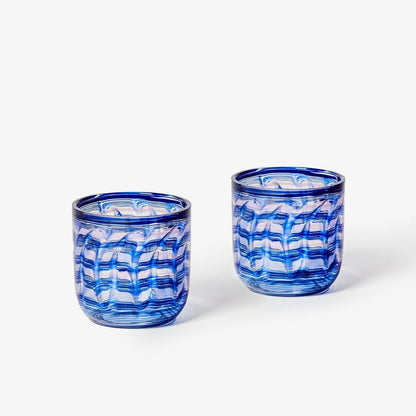 Bonnie &amp; Neil - Watercolour Tumblers, Blue - The Flower Crate