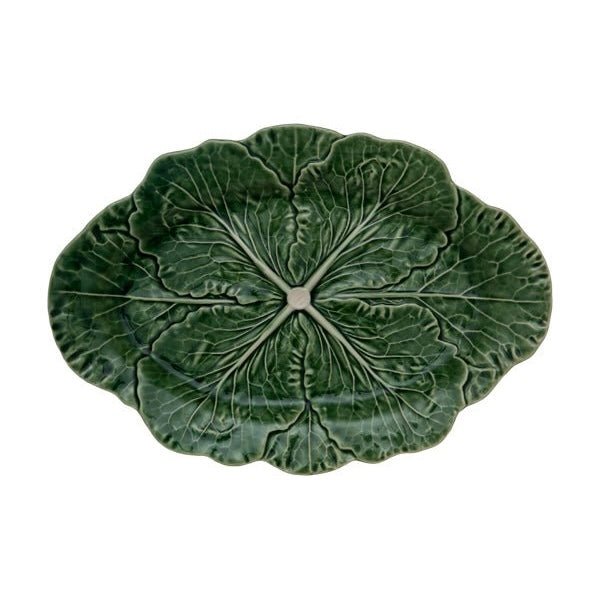 Bordallo Pinheiro - Cabbage Oval Platter - The Flower Crate