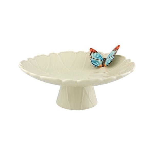 Bordallo Pinheiro - Cloudy Butterflies Cake Stand - The Flower Crate