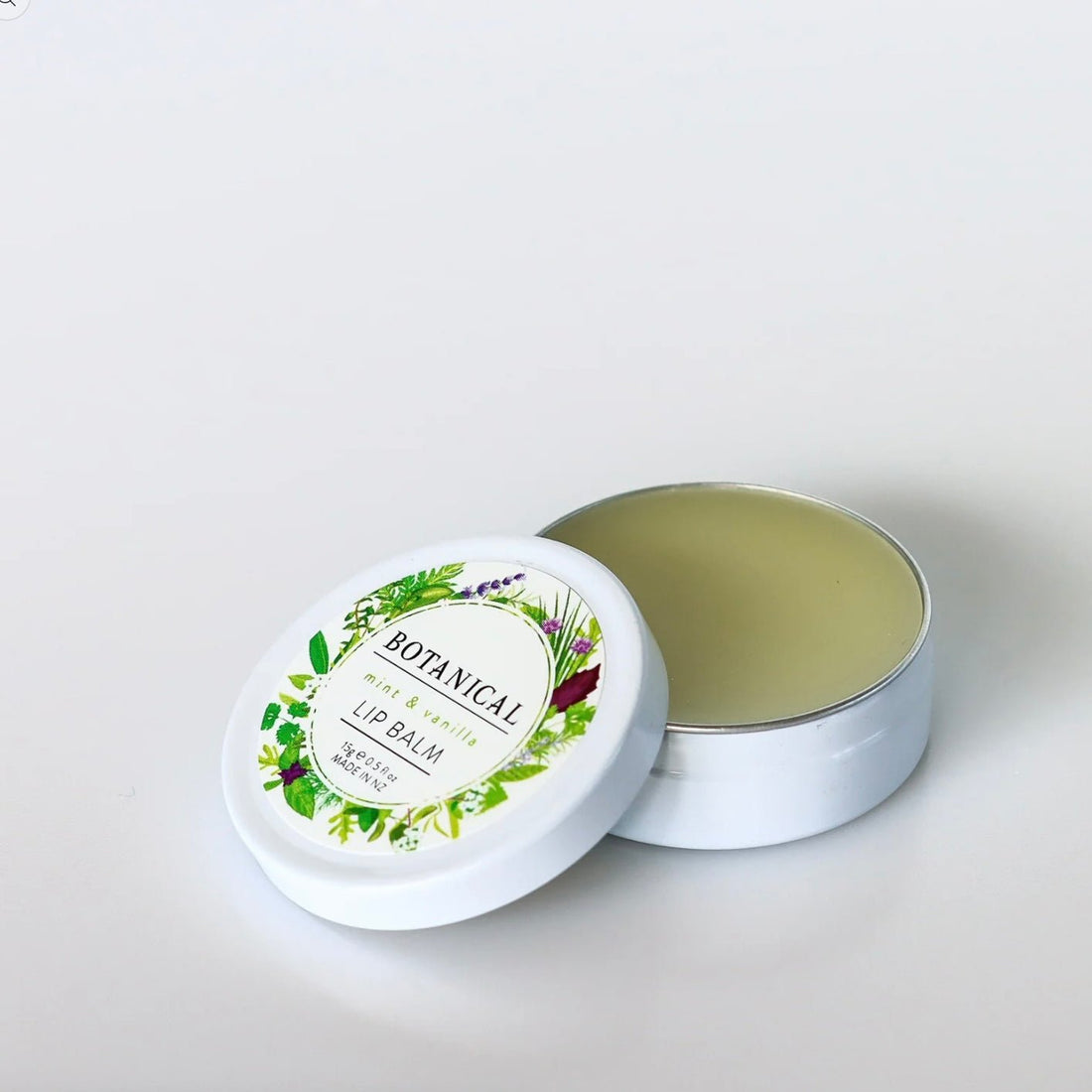 Botanical - Mint &amp; Vanilla Lip Balm - The Flower Crate