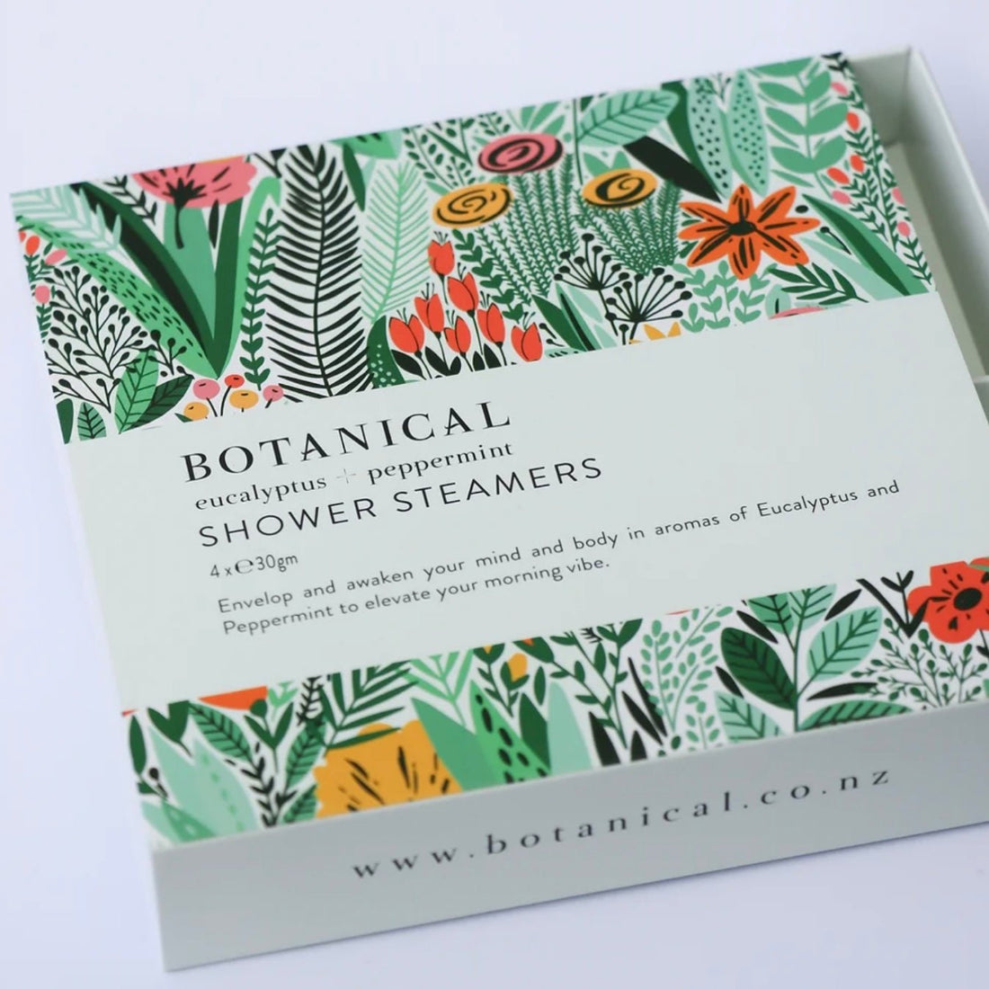 Botanical - Shower Steamers 4 Pack, Eucalyptus + Peppermint - The Flower Crate