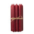 Broste - 10 Overdipped Candles, Burgundy - The Flower Crate