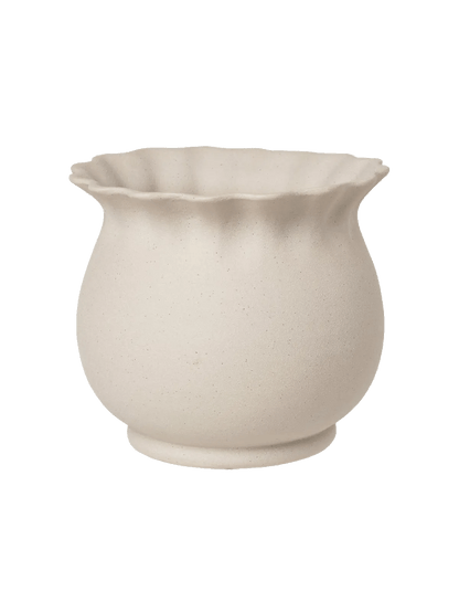 Broste - Alexa Flowerpot, Grey Sand - The Flower Crate