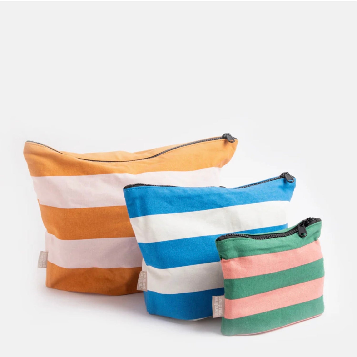 Caroline Gardner - Stripe Travel Pouch - The Flower Crate