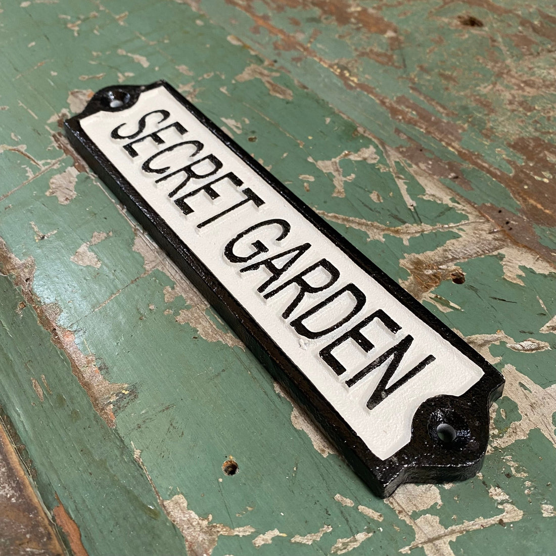 Cast Iron Secret Garden Sign - The Flower Crate