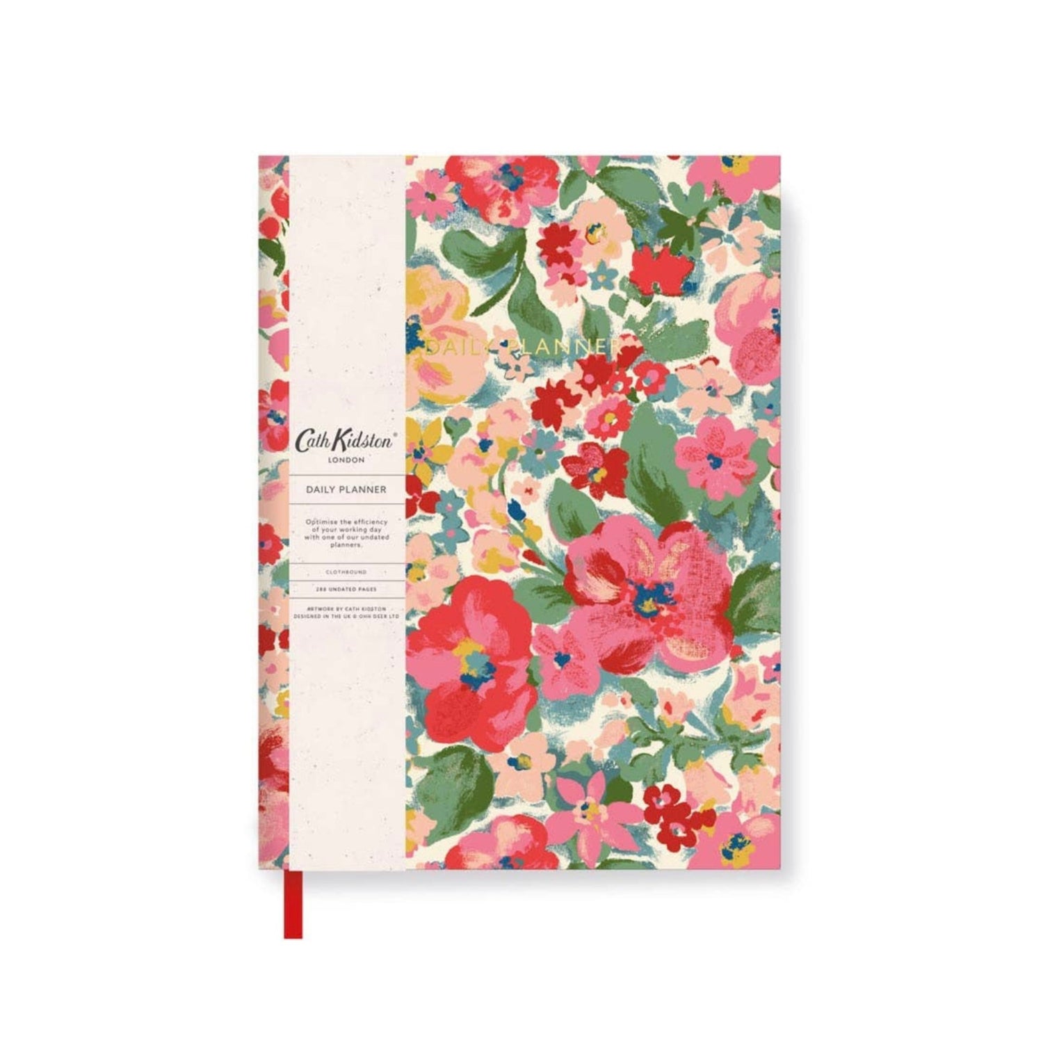 Cath Kidston Daily Planner, Red Floral - The Flower Crate