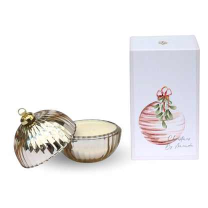 Christmas Bauble Candle - Citrus Blossom - The Flower Crate