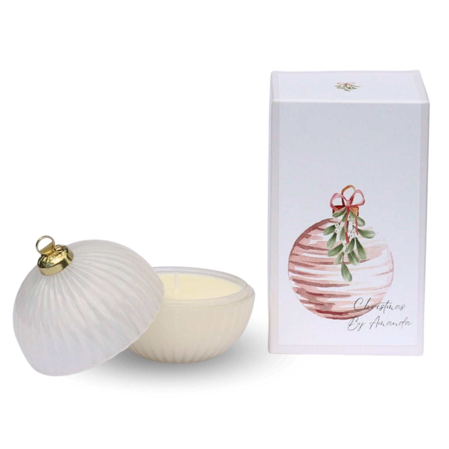 Christmas Bauble Candle - French Pear - The Flower Crate