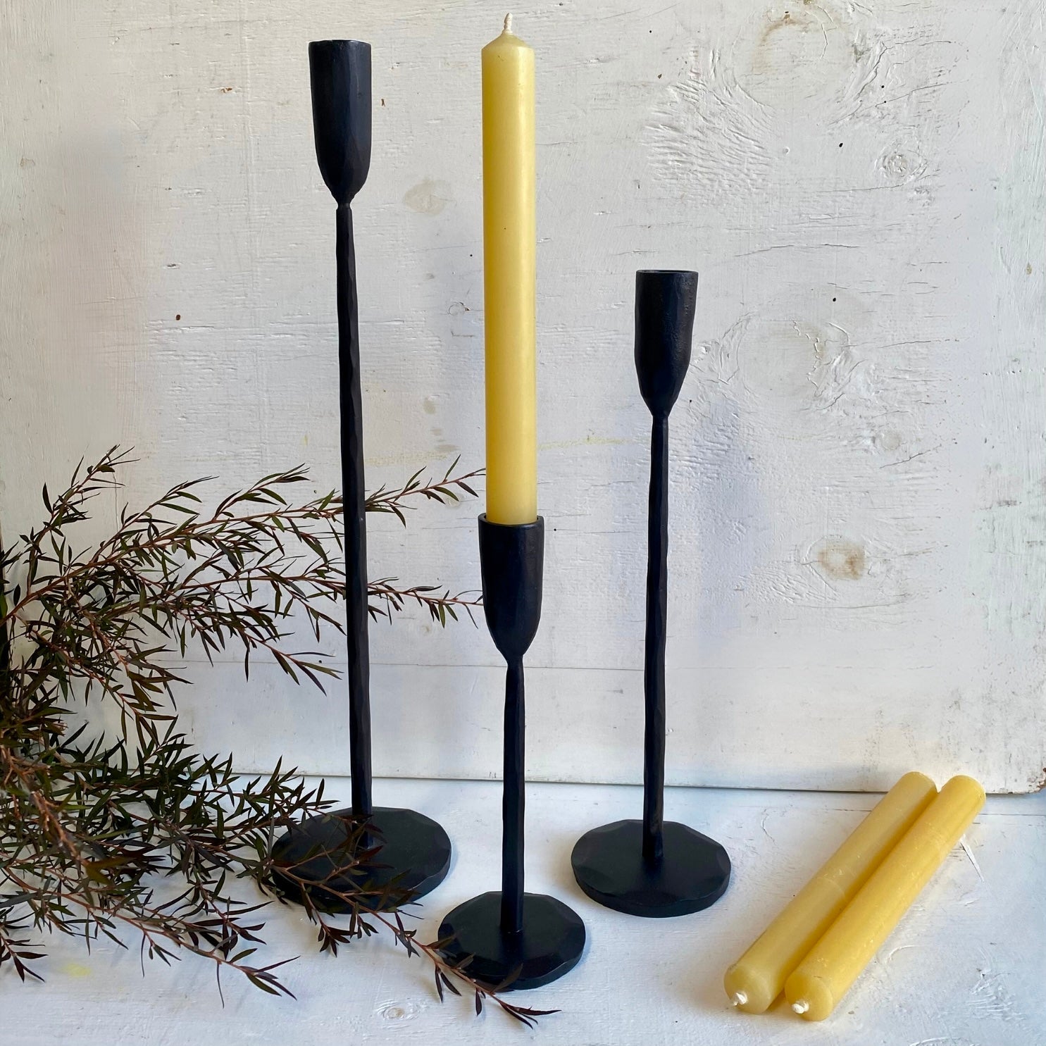 Dax Iron Candlestick - Small - The Flower Crate