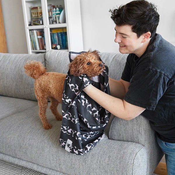 Dock &amp; Bay - Dog Towel, Walkies In The Park - The Flower Crate