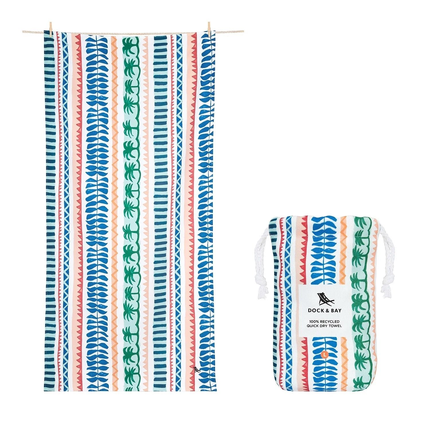 Dock &amp; Bay Quick Dry Towel - Palm Beach - The Flower Crate