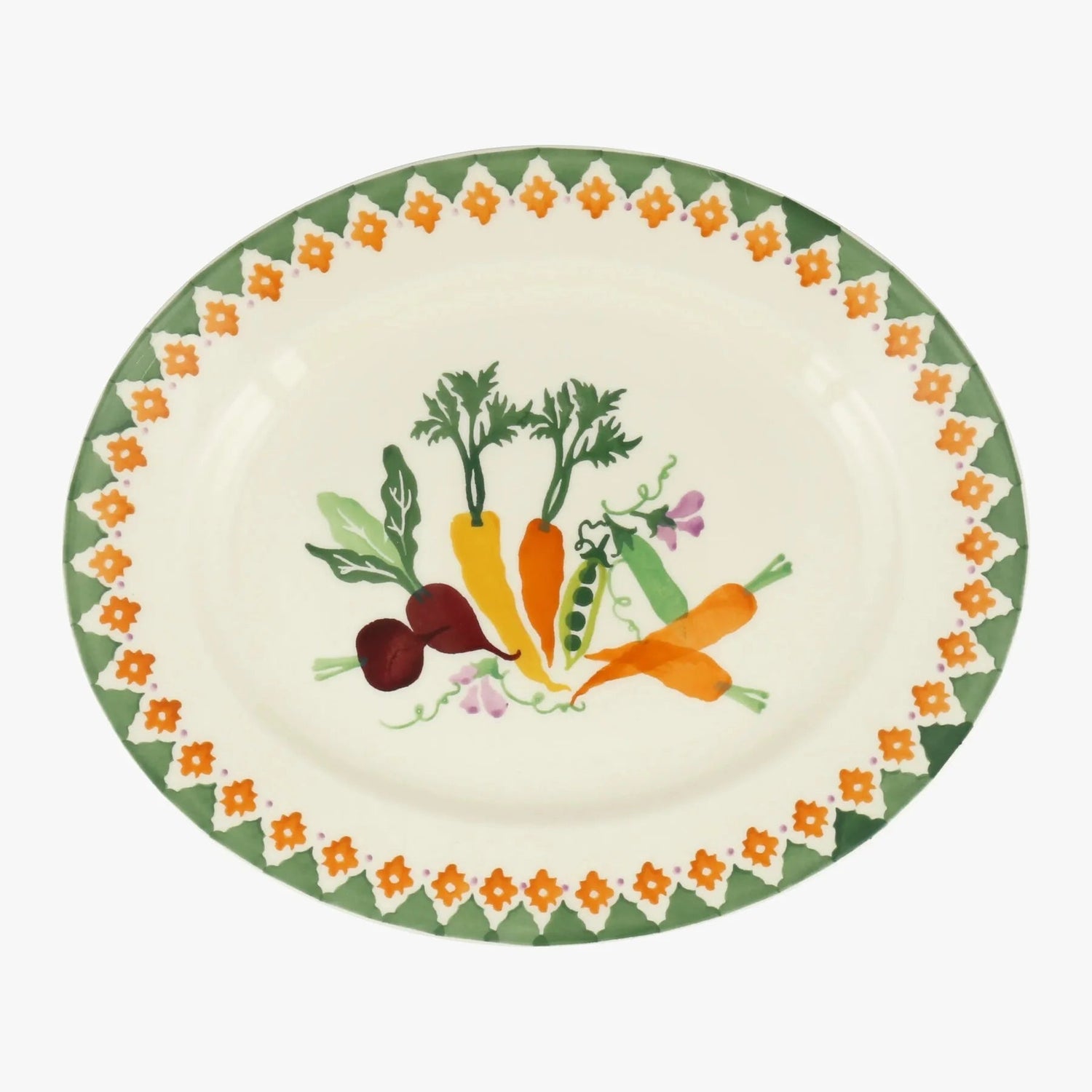 Emma Bridgewater - Carrots &amp; Beets Oval Platter - The Flower Crate