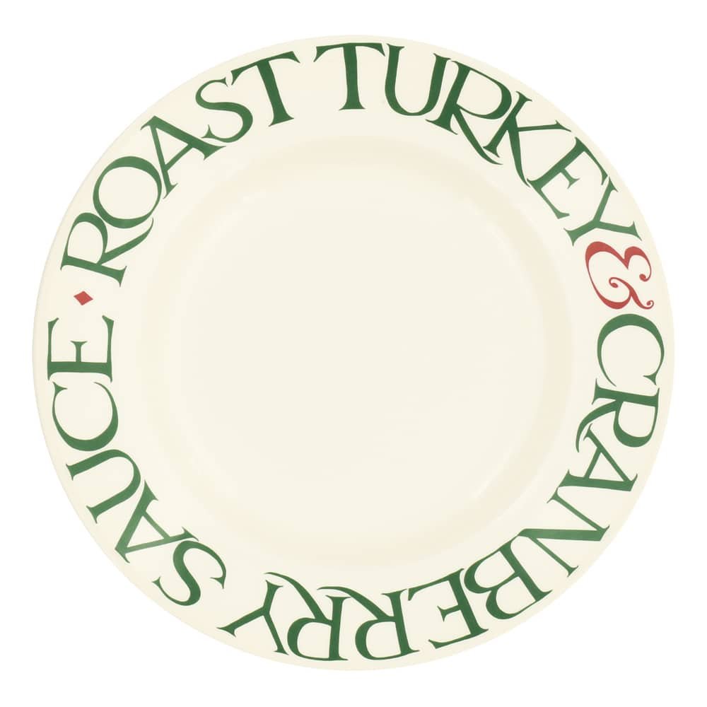 Emma Bridgewater - Christmas Roast Turkey 10 ½&quot; Plate - The Flower Crate