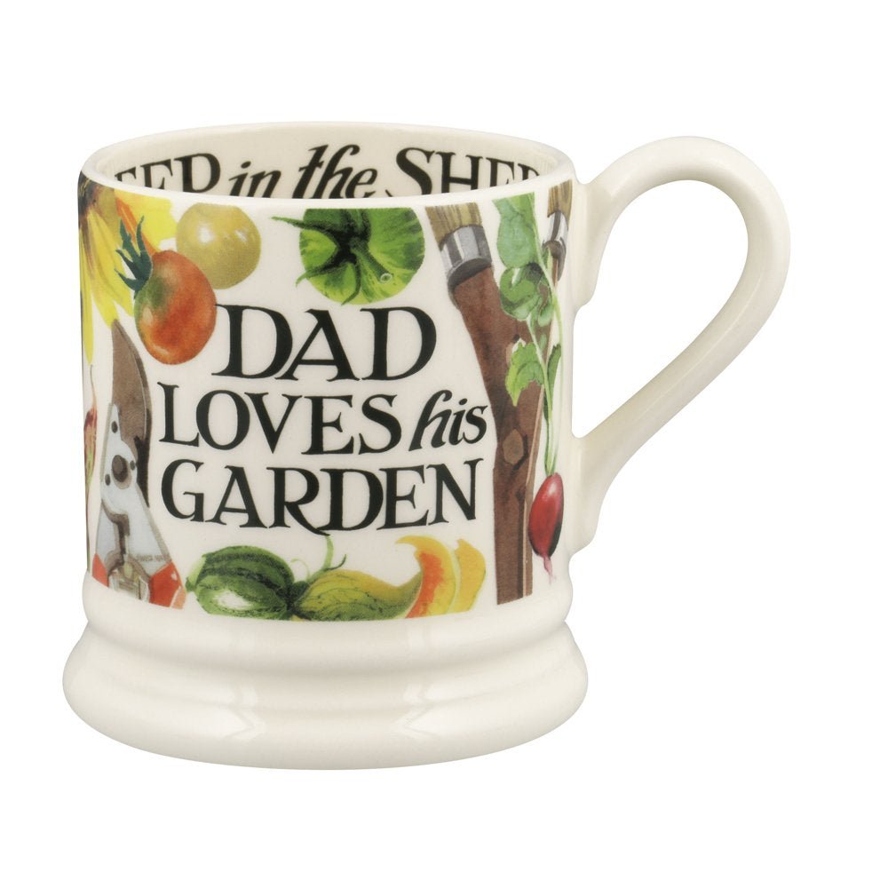 Emma Bridgewater - Dad Loves His Garden ½ Pint Mug - The Flower Crate