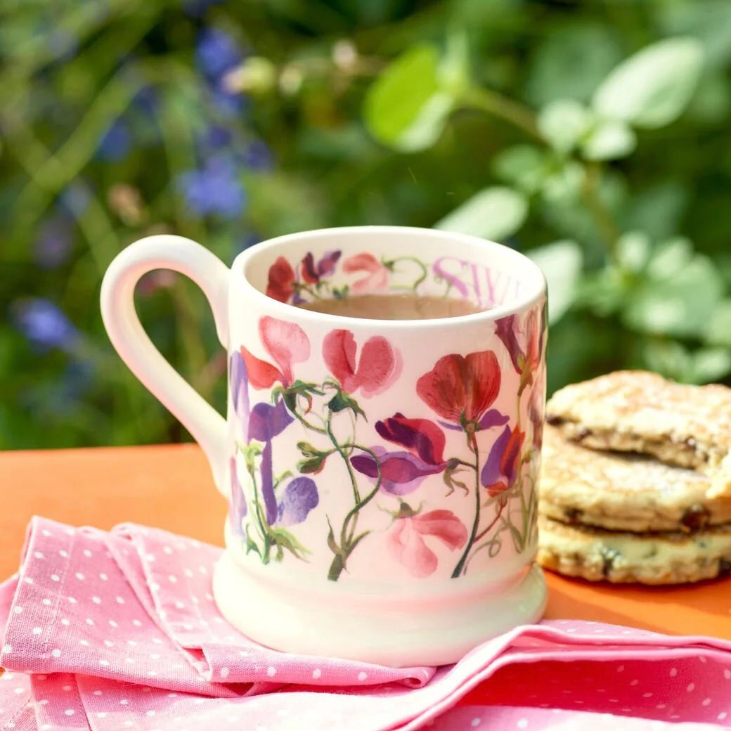 Emma Bridgewater - Sweet Pea ½ Pint Mug - The Flower Crate