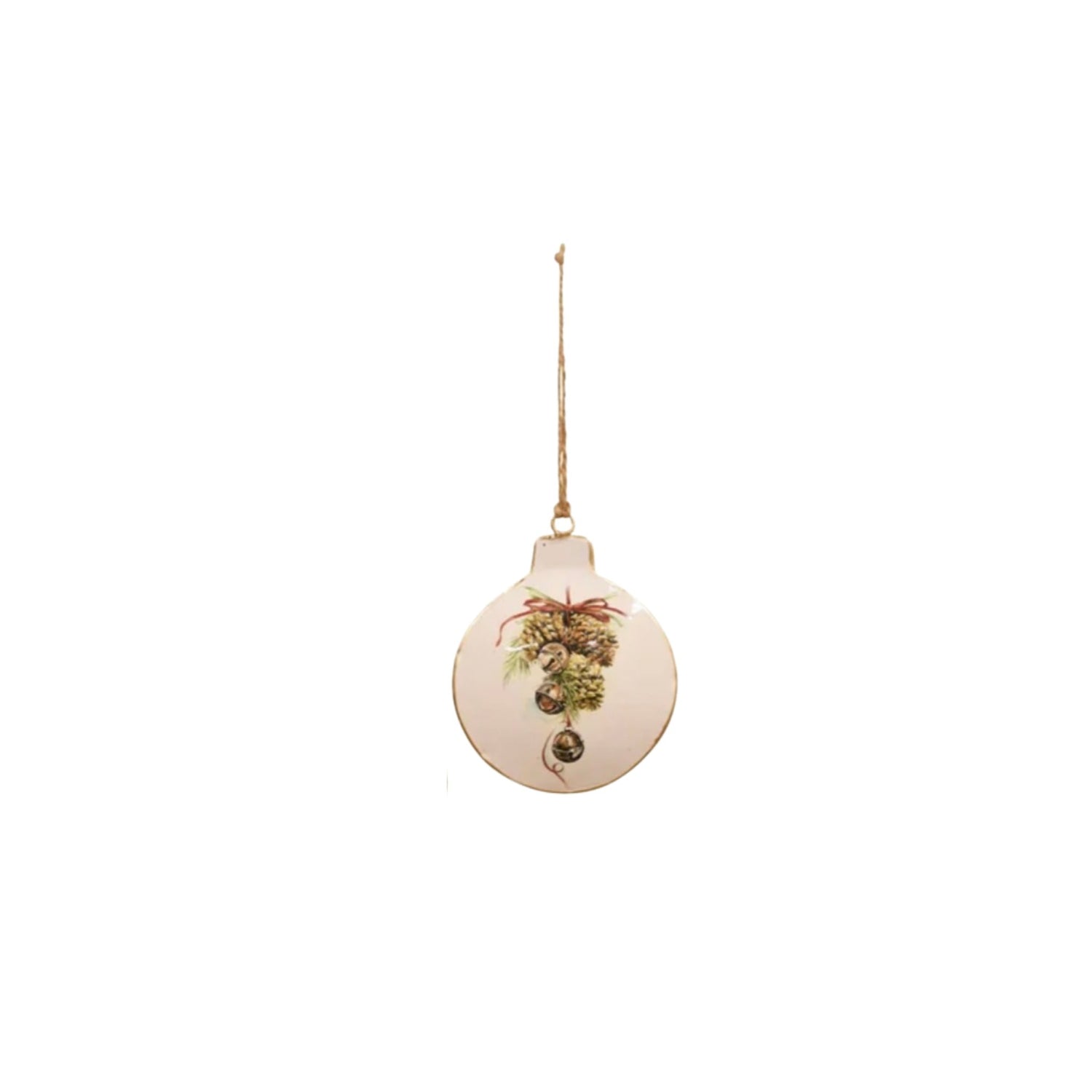 Enamel Hanging Decoration, Christmas Discs - The Flower Crate