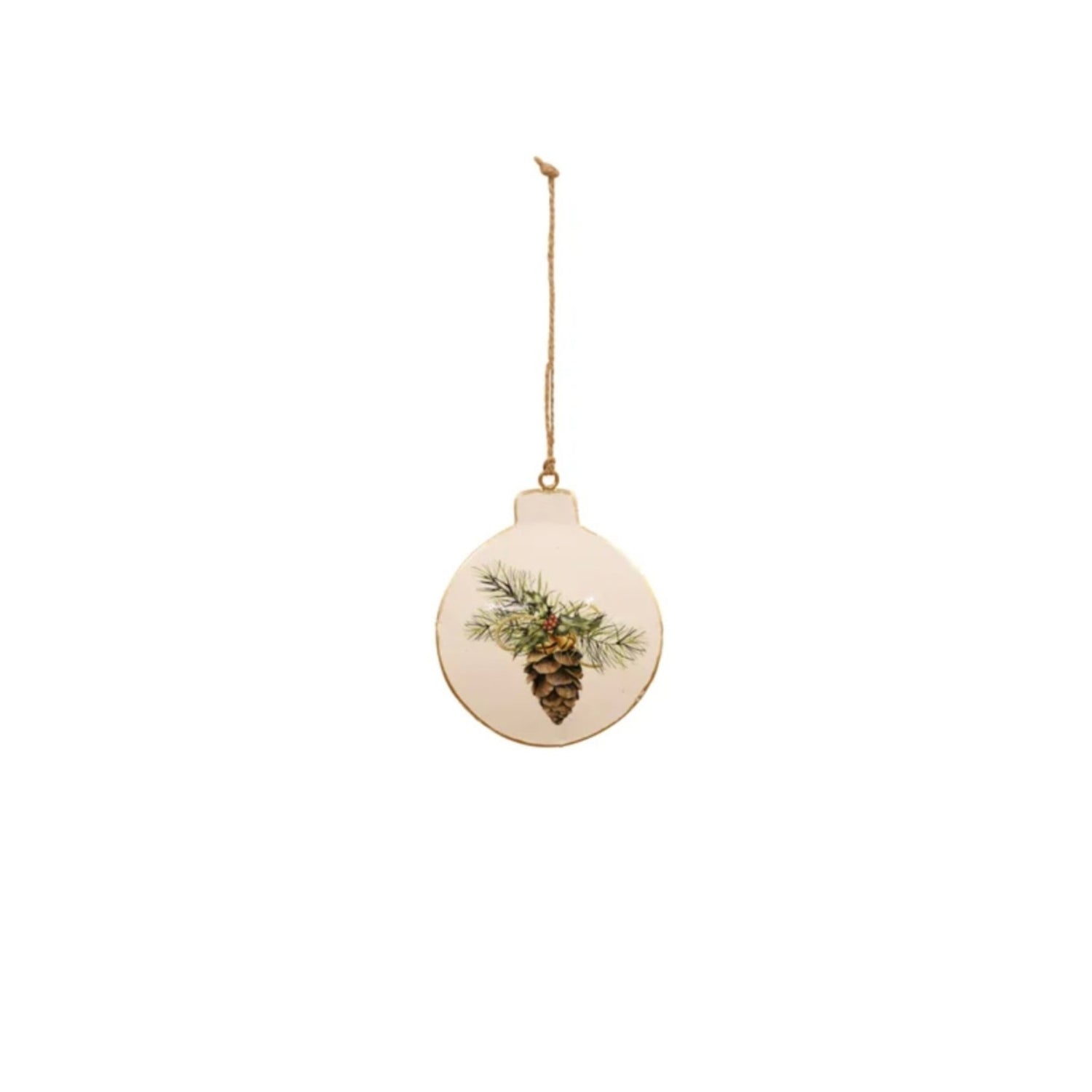 Enamel Hanging Decoration, Christmas Discs - The Flower Crate