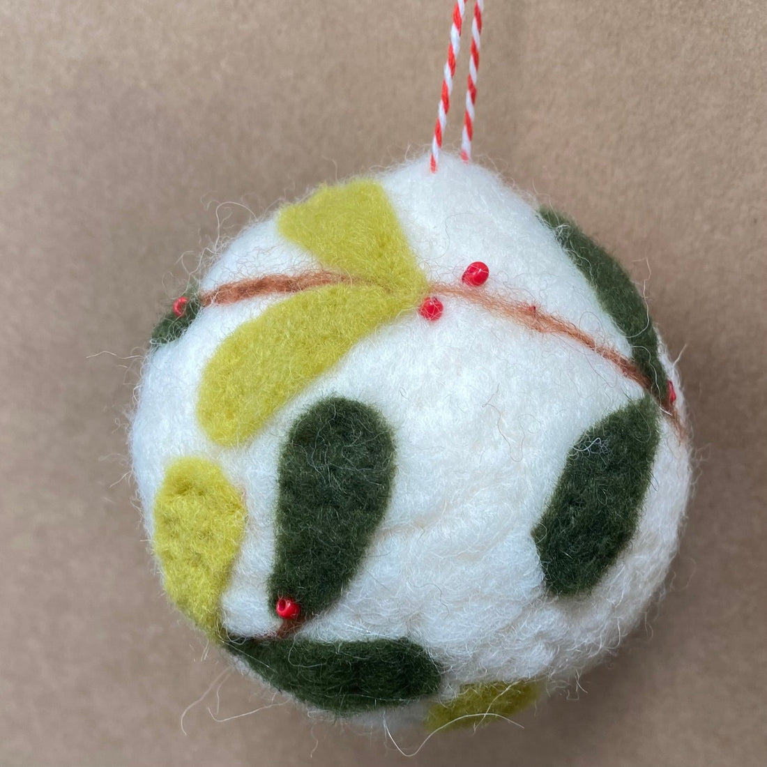 Felt Hanging Leafy Ball - The Flower Crate