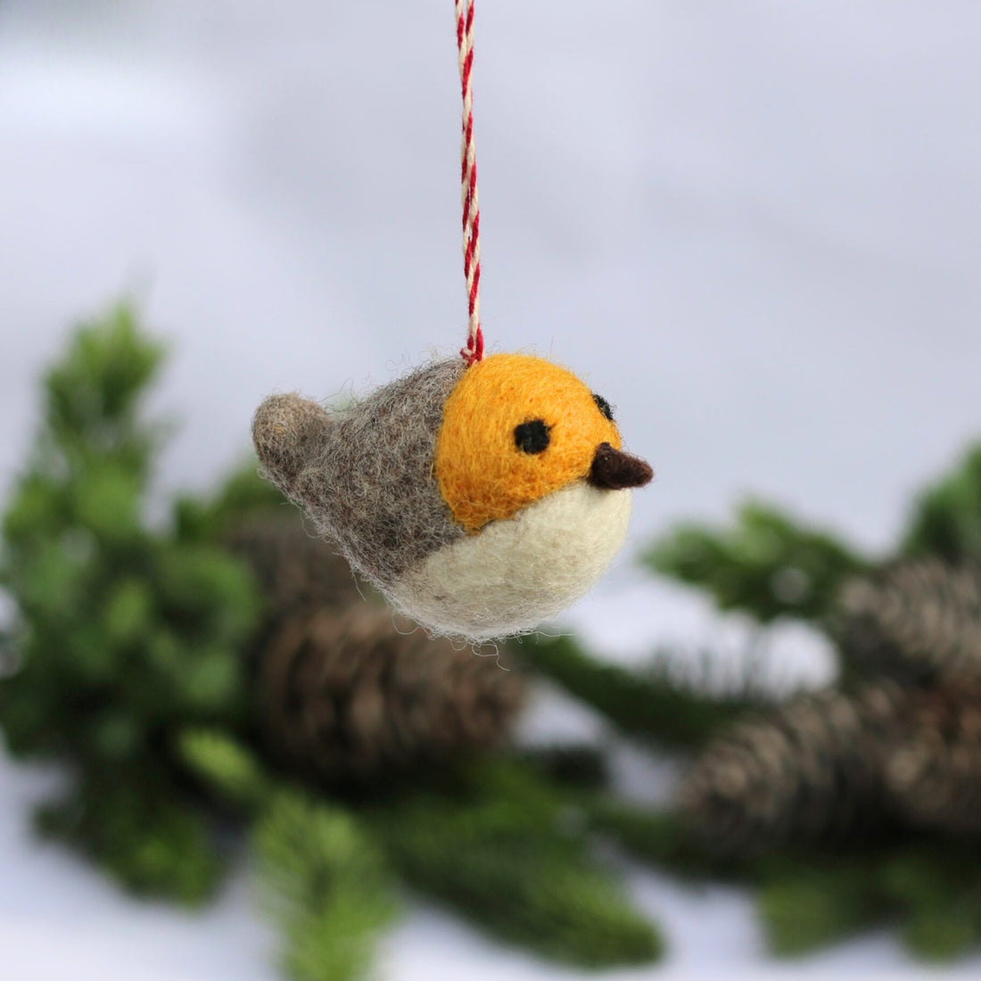 Felted Christmas Decoration - Round Robin - The Flower Crate