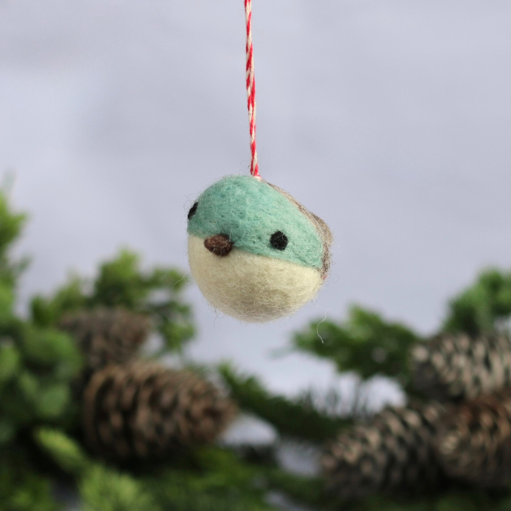 Felted Christmas Decoration - Round Robin - The Flower Crate