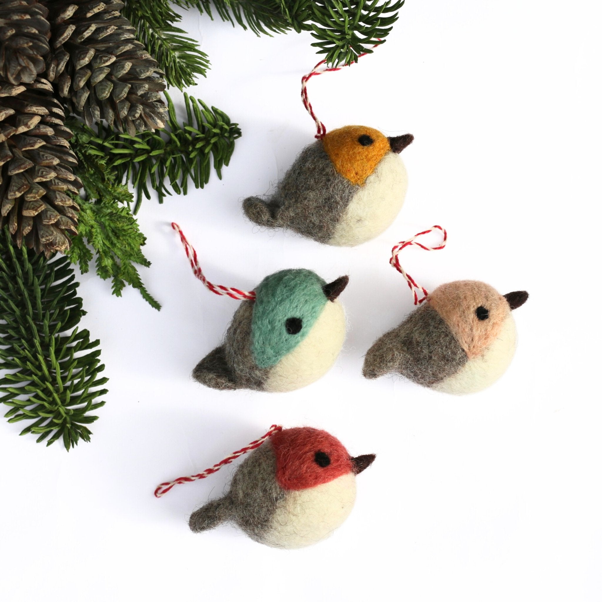 Felted Christmas Decoration - Round Robin - The Flower Crate