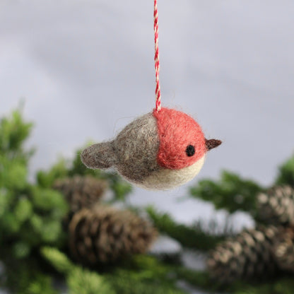 Felted Christmas Decoration - Round Robin - The Flower Crate