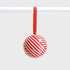 Fillable Tin Christmas Bauble - Ribbon - The Flower Crate