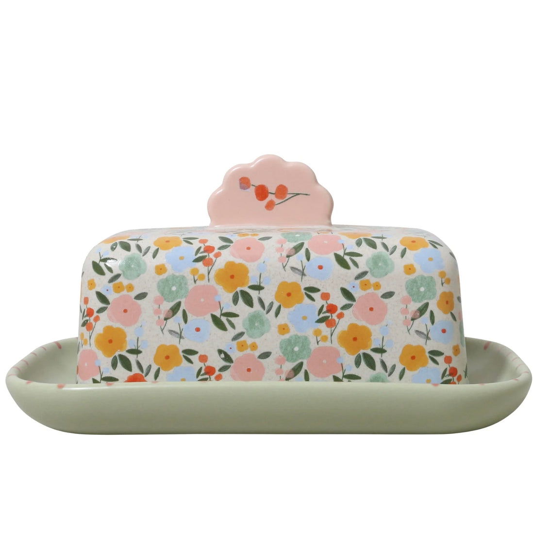 Flower Market Ceramic Butter Dish - The Flower Crate