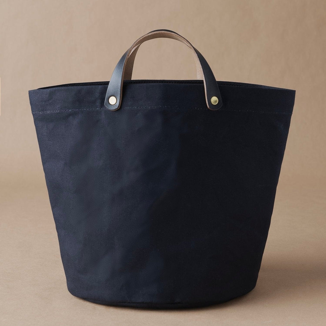 Francli - Half Tote Canvas Bag, Black - The Flower Crate