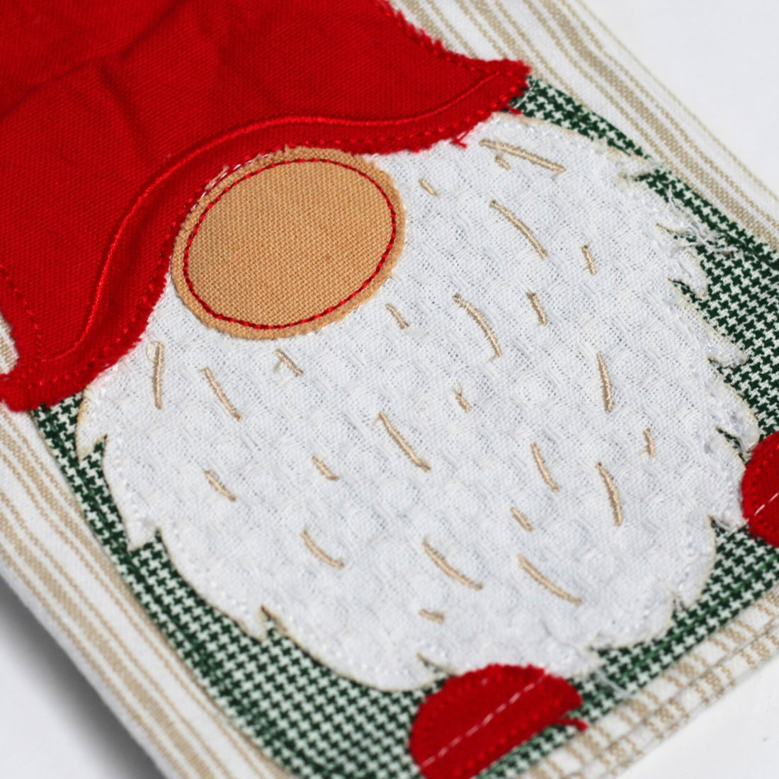 Gnome Embellished Tea Towel - The Flower Crate