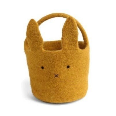 Gry &amp; Sif - Felt Big Bunny Basket - The Flower Crate