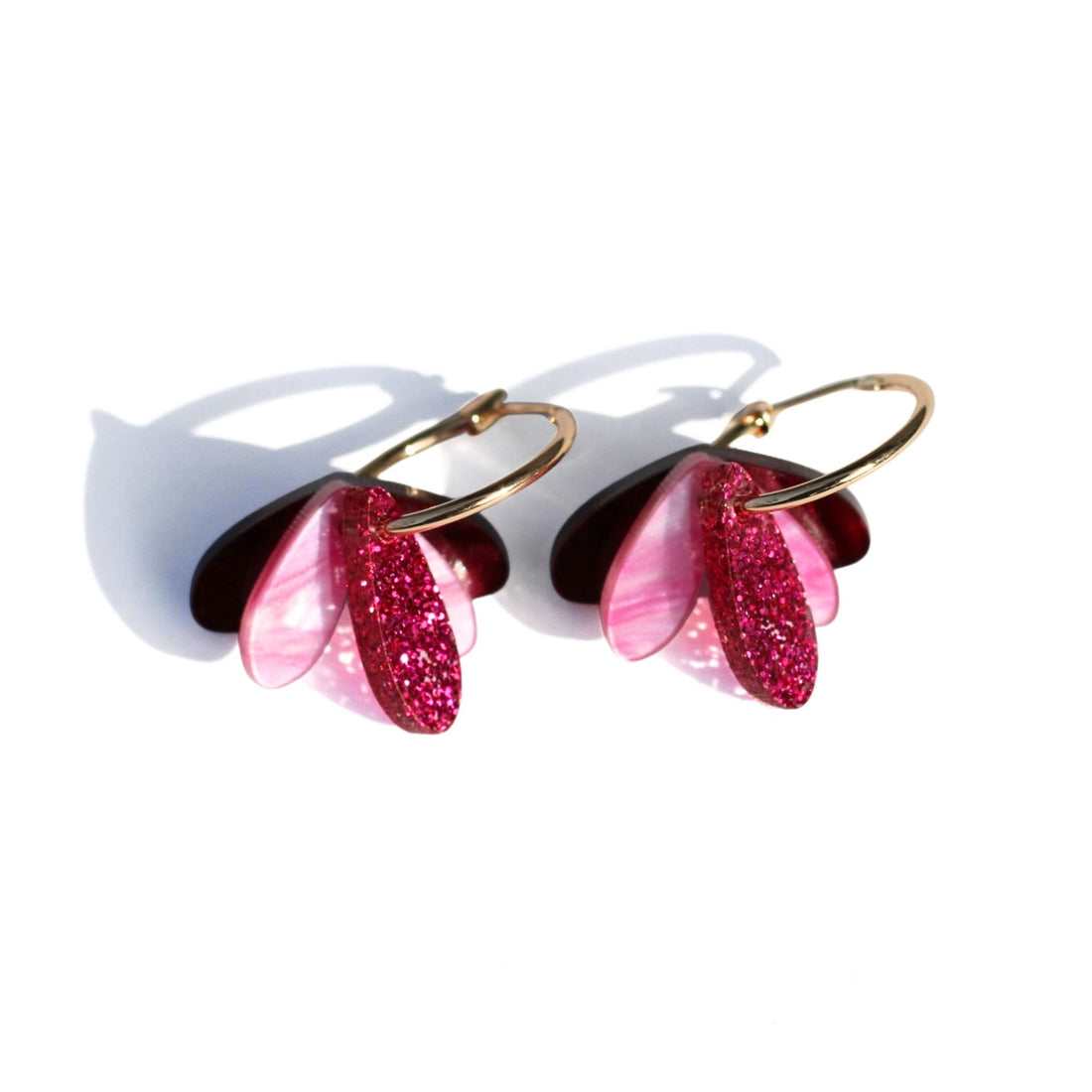 Hagen + Co - Happy Hour Earrings, Merlot - The Flower Crate