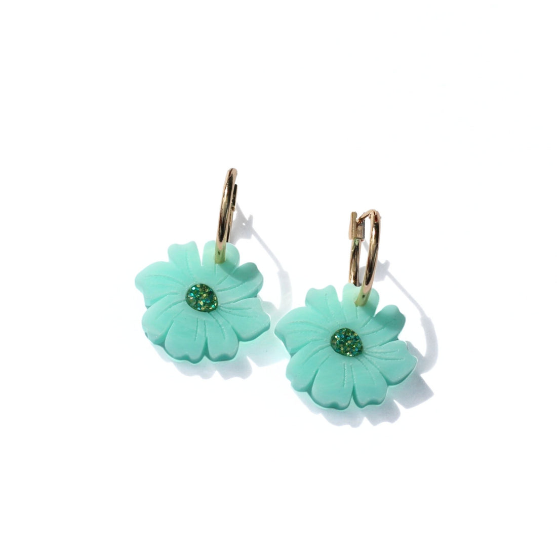 Hagen + Co Wildflower Earrings, Aqua - The Flower Crate