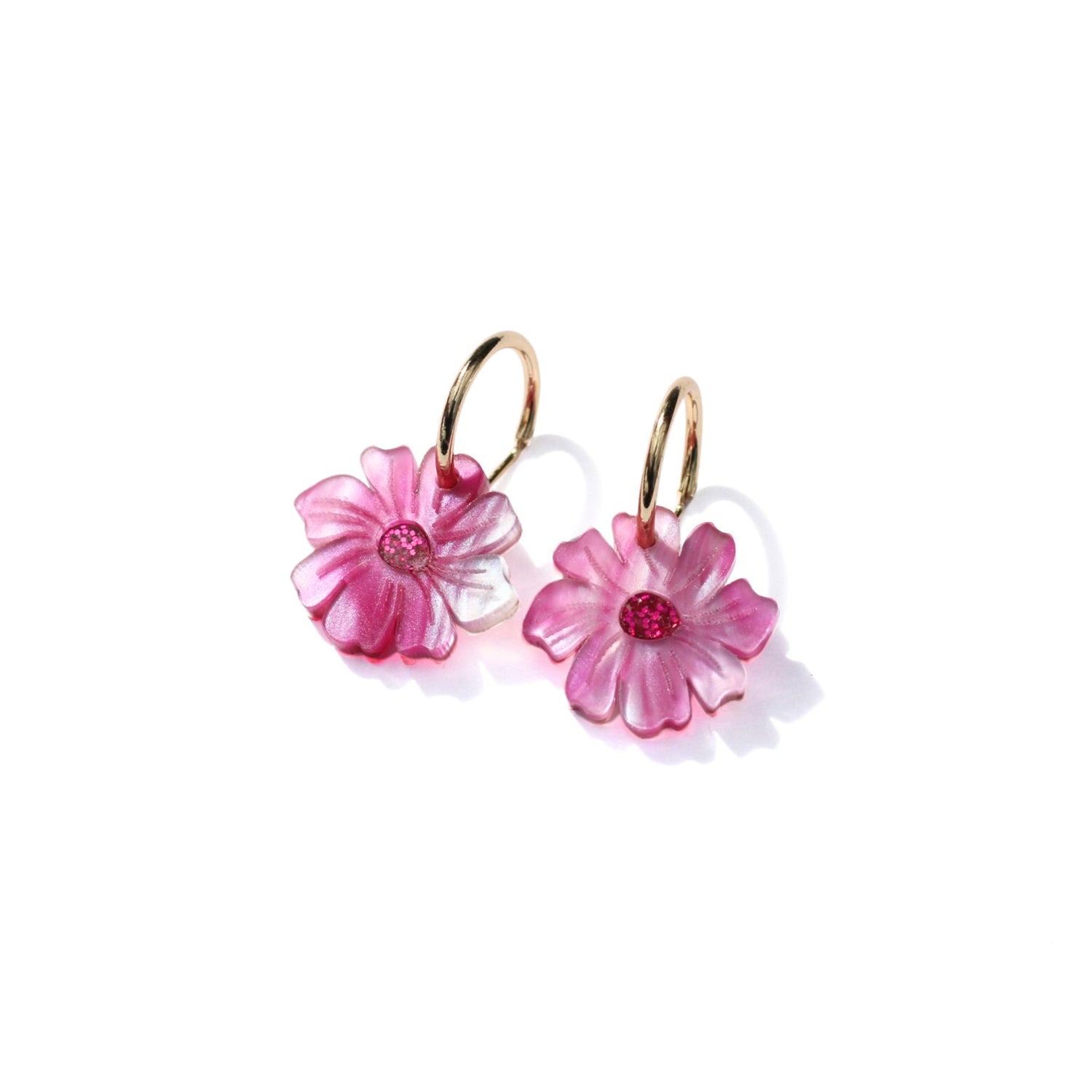 Hagen + Co Wildflower Earrings, Fuchsia - The Flower Crate