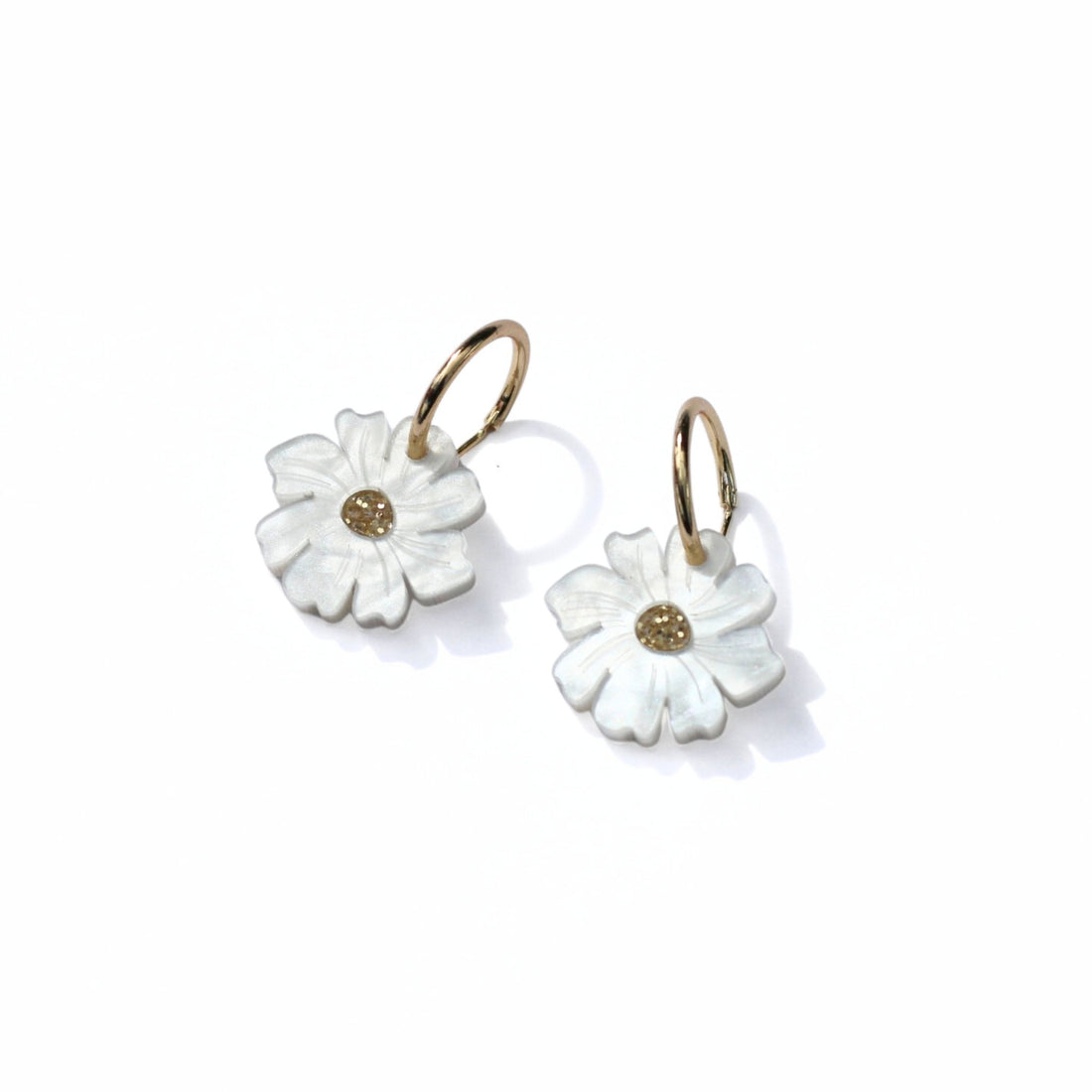 Hagen + Co Wildflower Earrings, Ivory - The Flower Crate